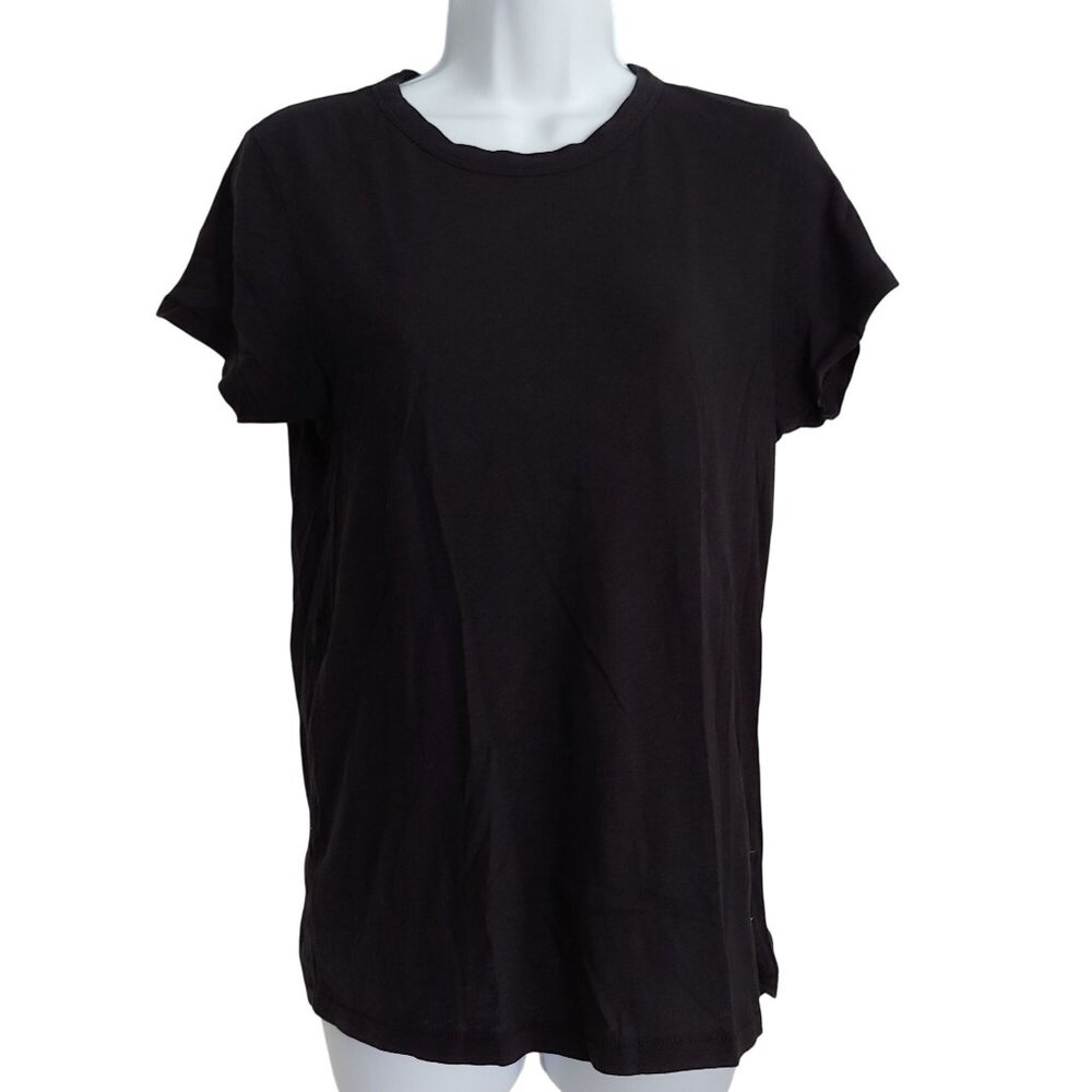 Rag & Bone Jean Womens Basic Crew Neck Tee Black M Peru